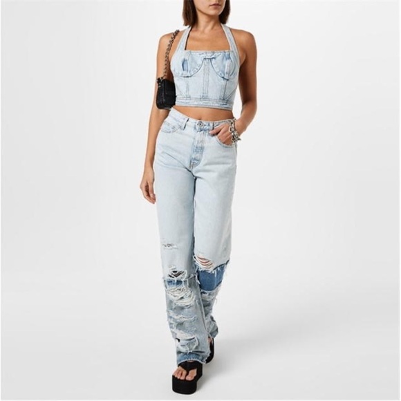 HERON PRESTON DENIM BRA - Picture 3 of 6